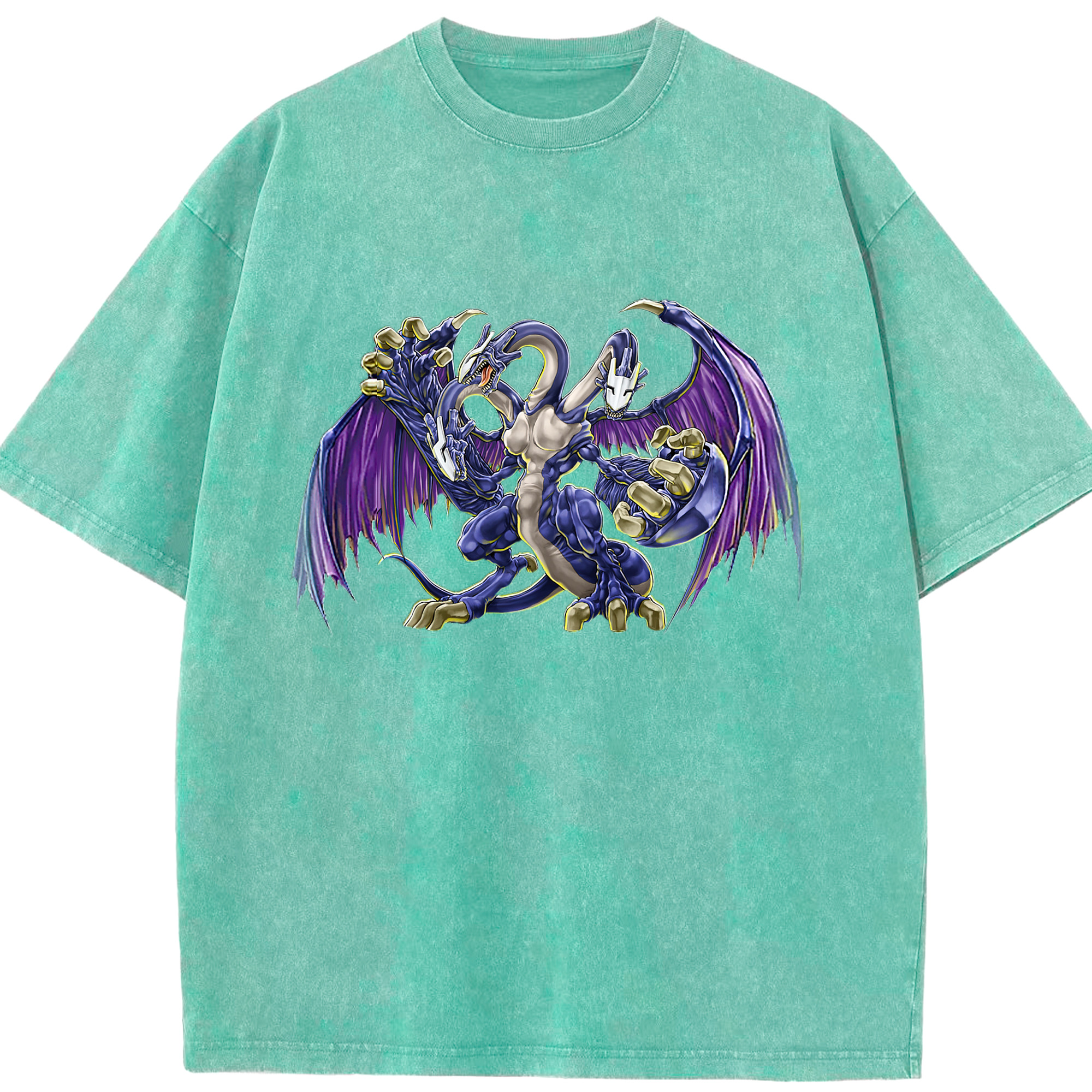 （画像用） 遊☆戯☆王 Yu-Gi-Oh! 綿100% ヴィンテージ風 半袖Tシャツ（フロントプリント）